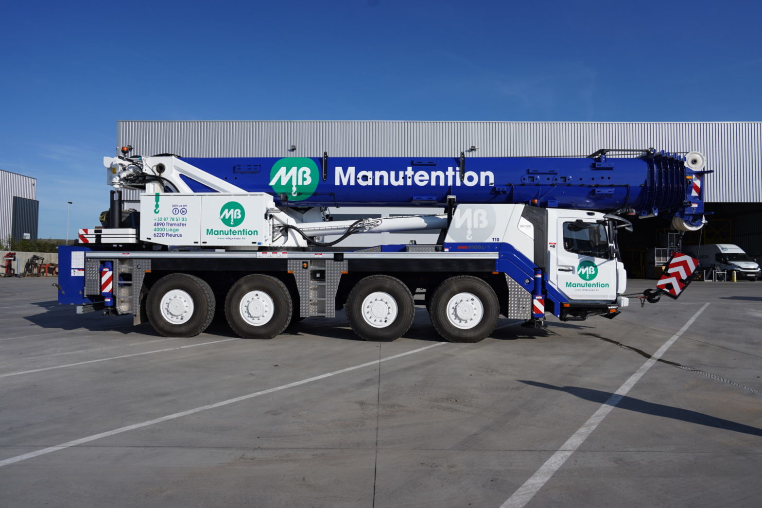 Deux nouvelles grues téléscopiques pour MB Manutention : 100to & 95to