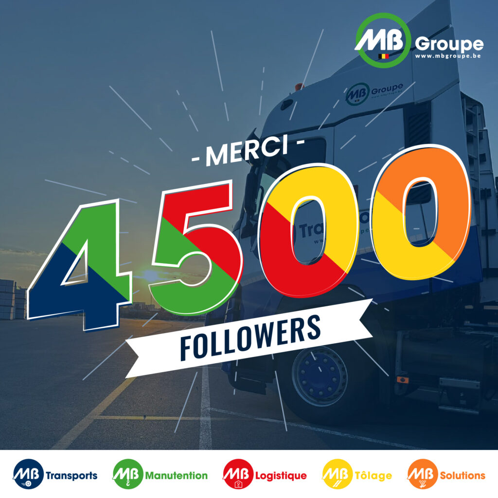 Illustration des 4500 followers sur linkedIn de MB Groupe