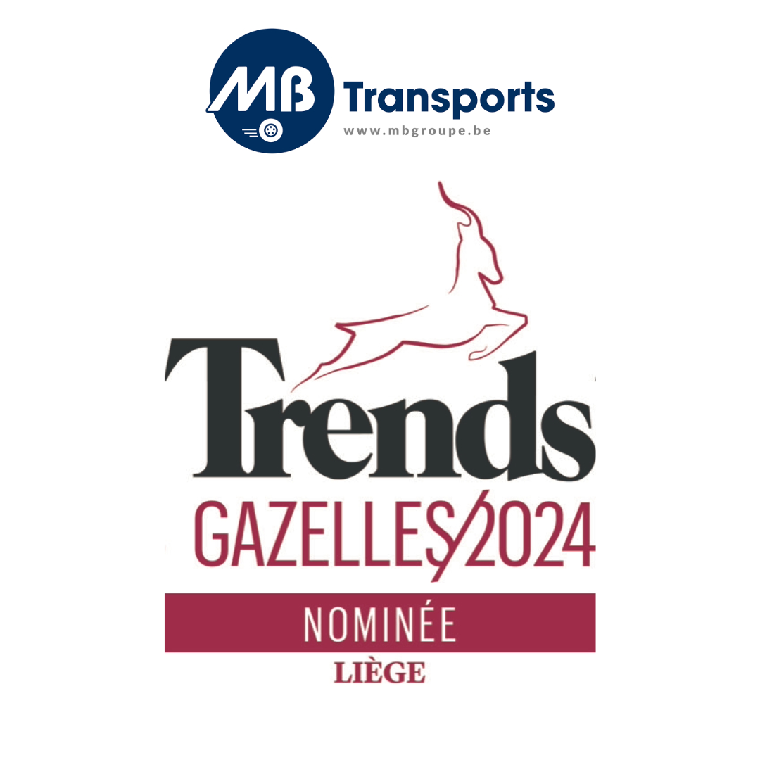 Visuel pour annoncer que Mb Transports est nominée pour les Trends Gazelle 2024