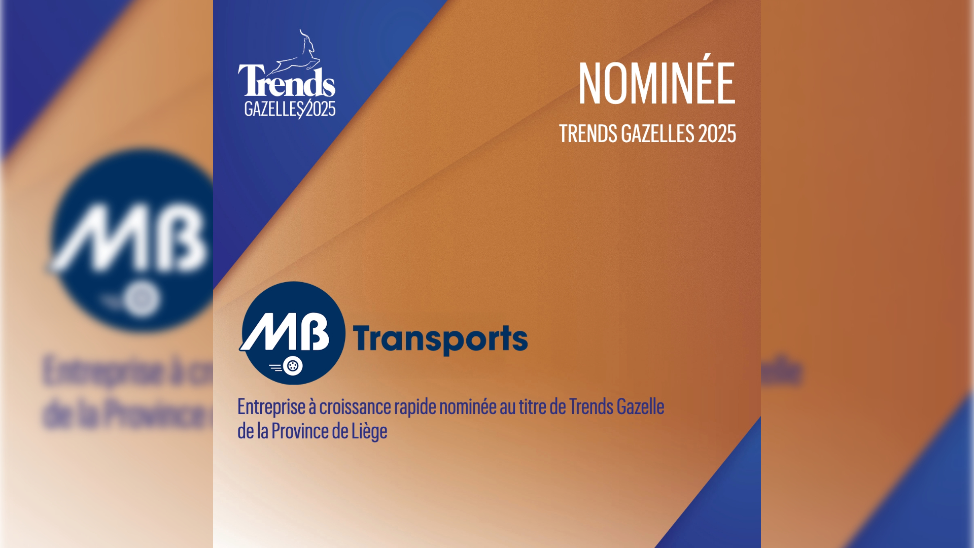 MB Transports, nominée Trends Gazelle 2025 !