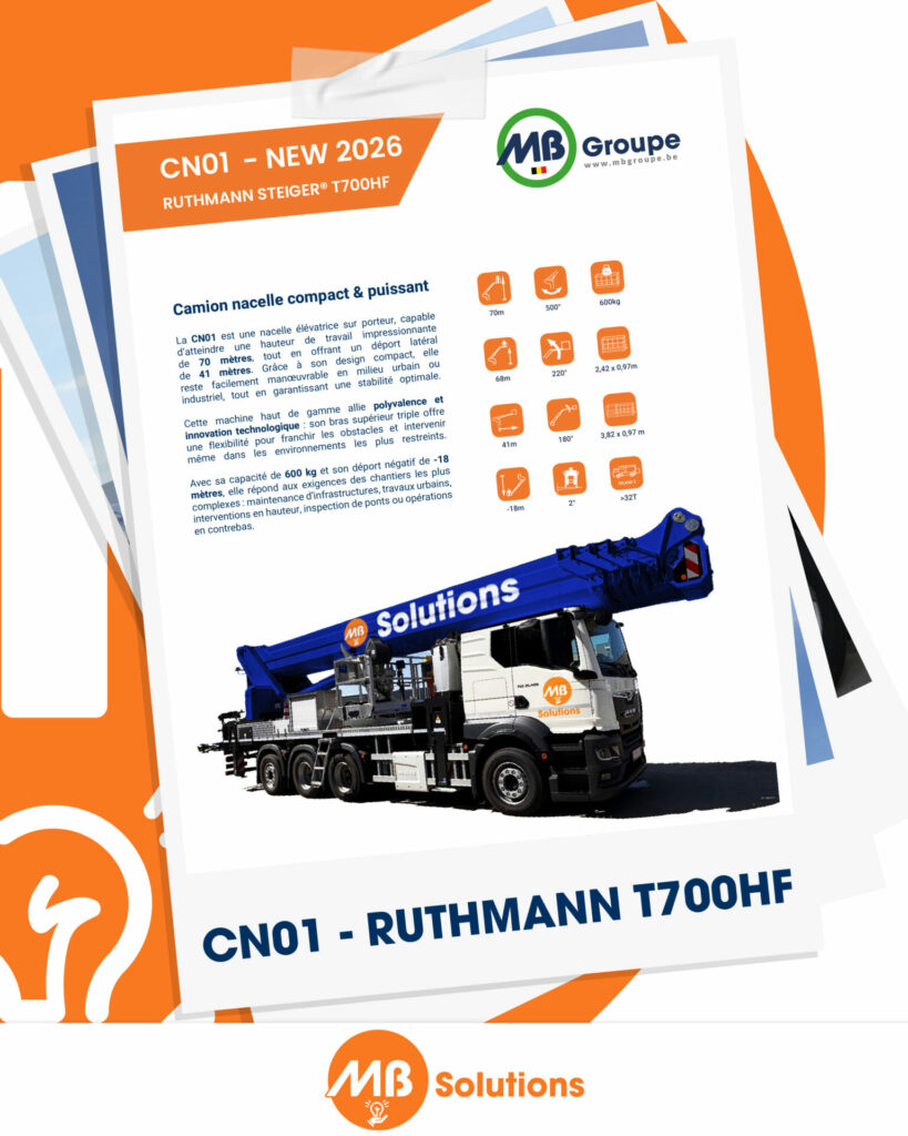 Camion Nacelle CN01 de MB Solutions