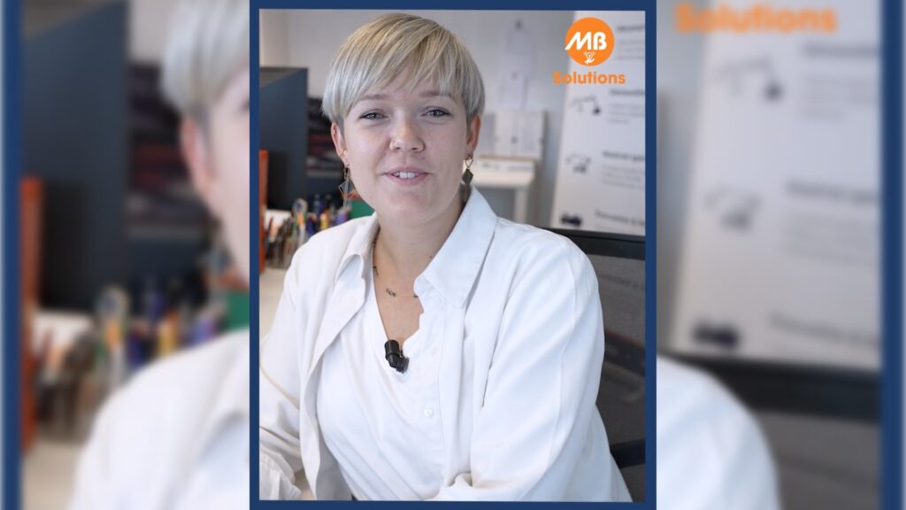 Portrait d'Aude, collaboratrice chez MB Solutions