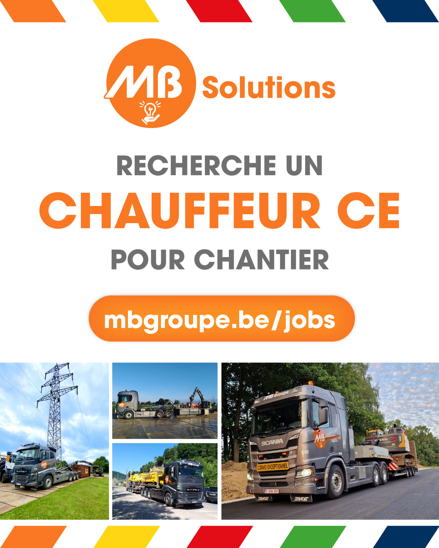 MB Solutions recrute un chauffeur CE !