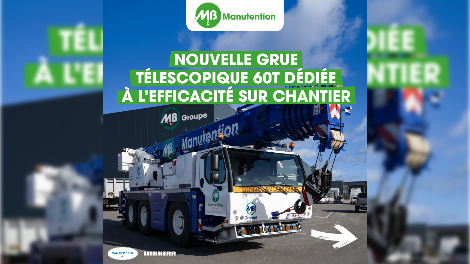 MB Manutention renforce sa flotte avec sa nouvelle grue télescopique T16