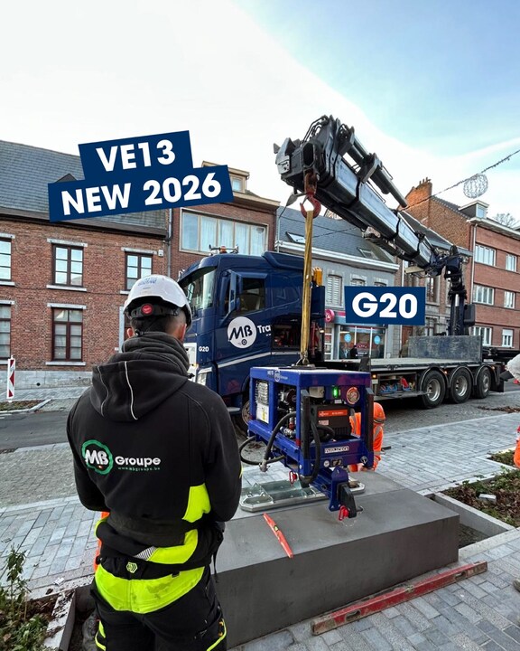 Machine MB Groupe en action sur chantier.