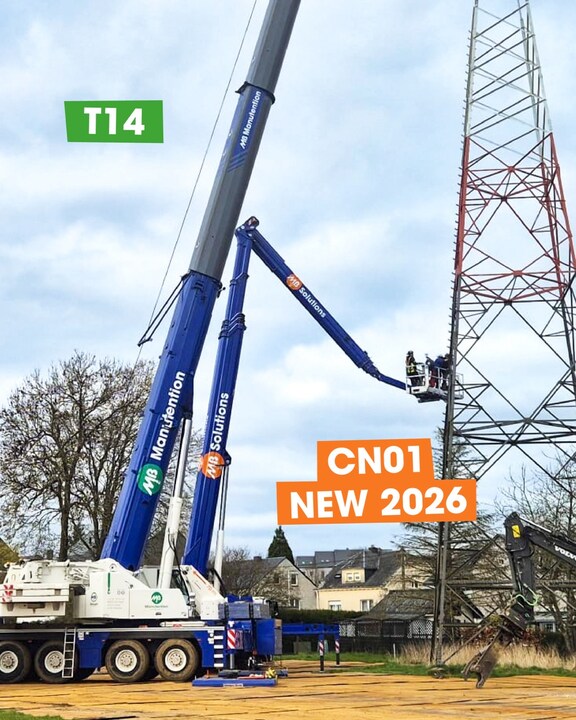 Machine MB Groupe en action sur chantier.