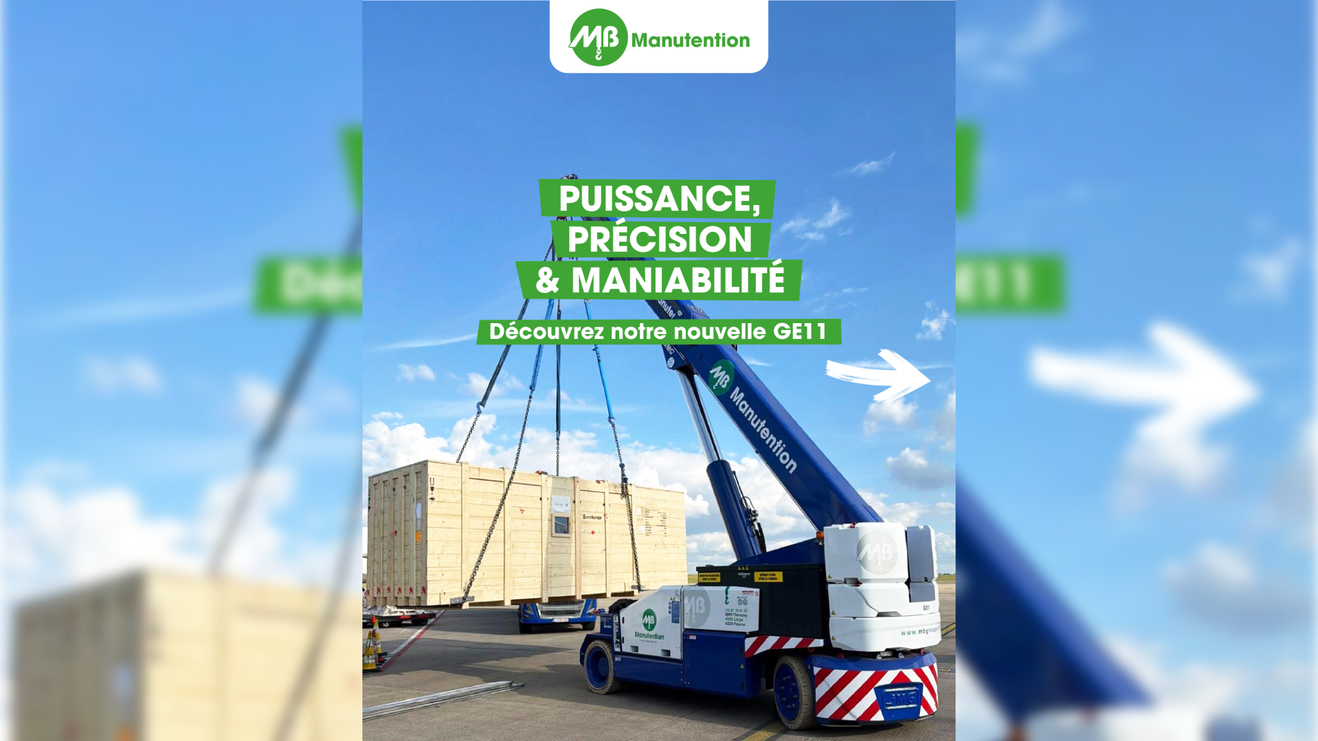 Découvrez notre nouvelle grue électrique : la GE11 !