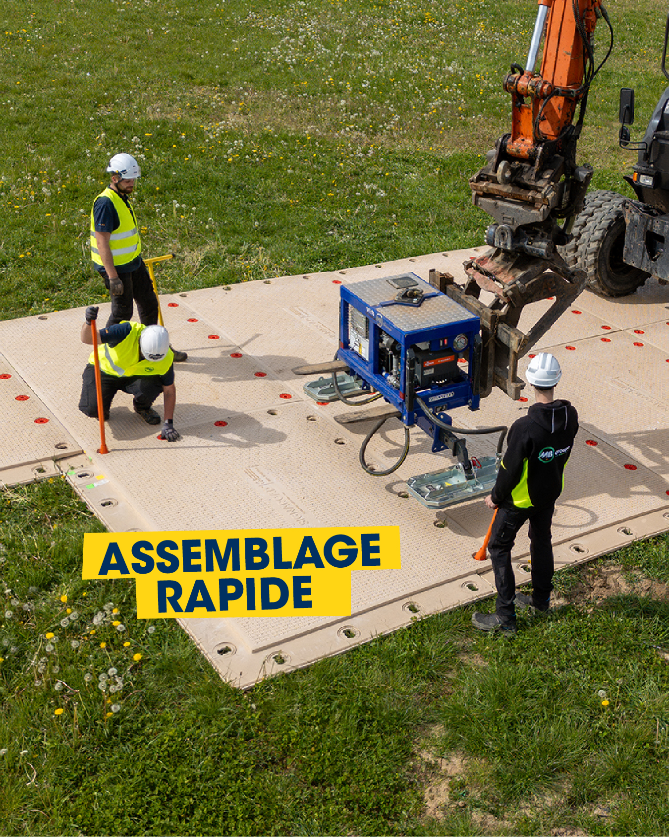Première belge pour MB Tôlage : plaques composites interconnectables SignaRoad