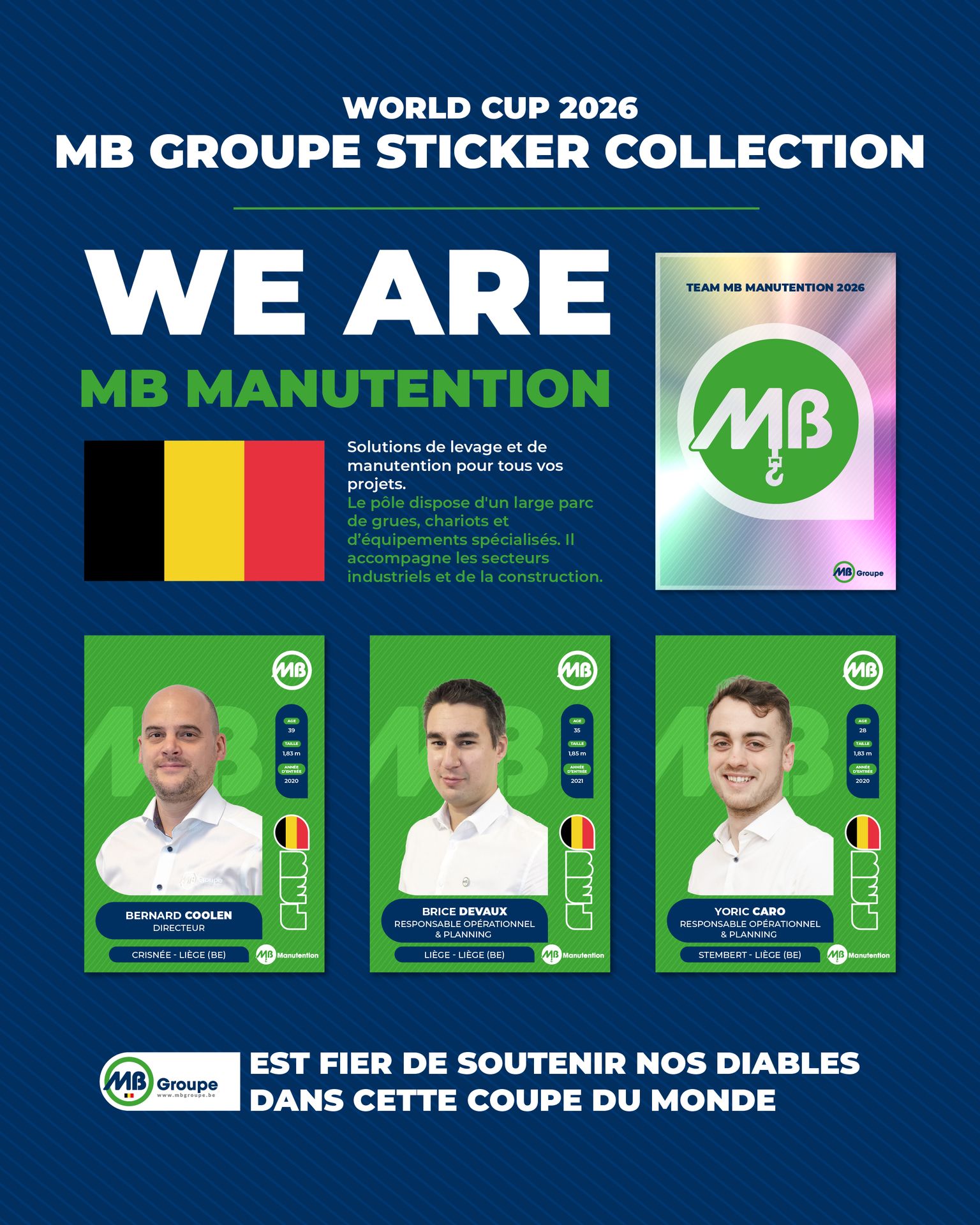 Collaborateurs MB Manutention