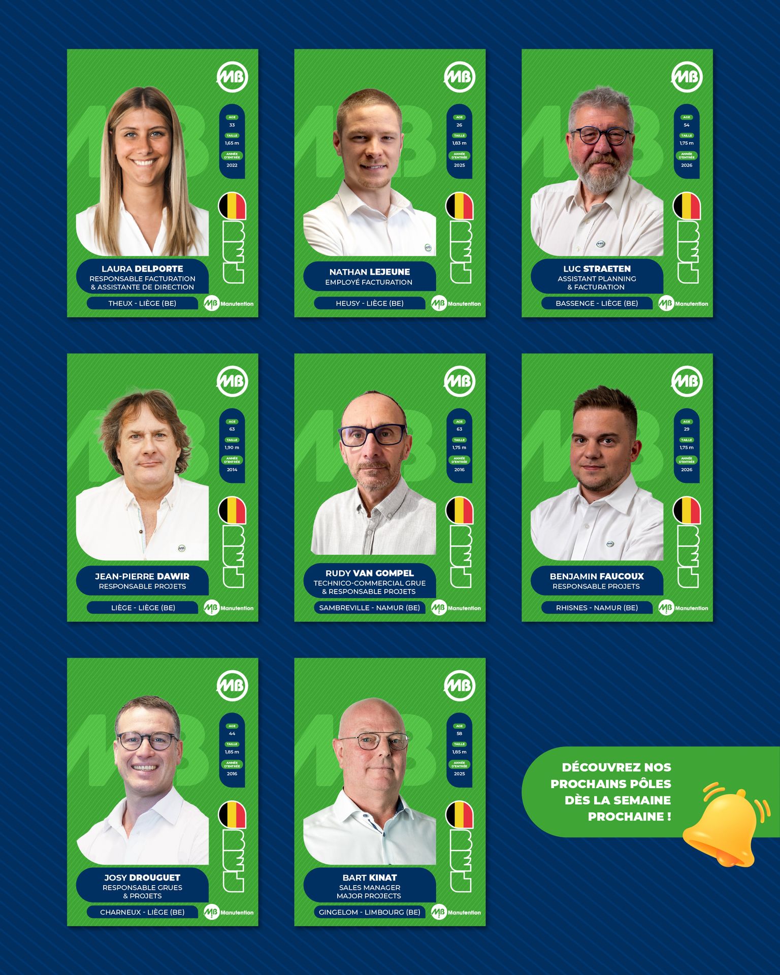 Collaborateurs MB Manutention