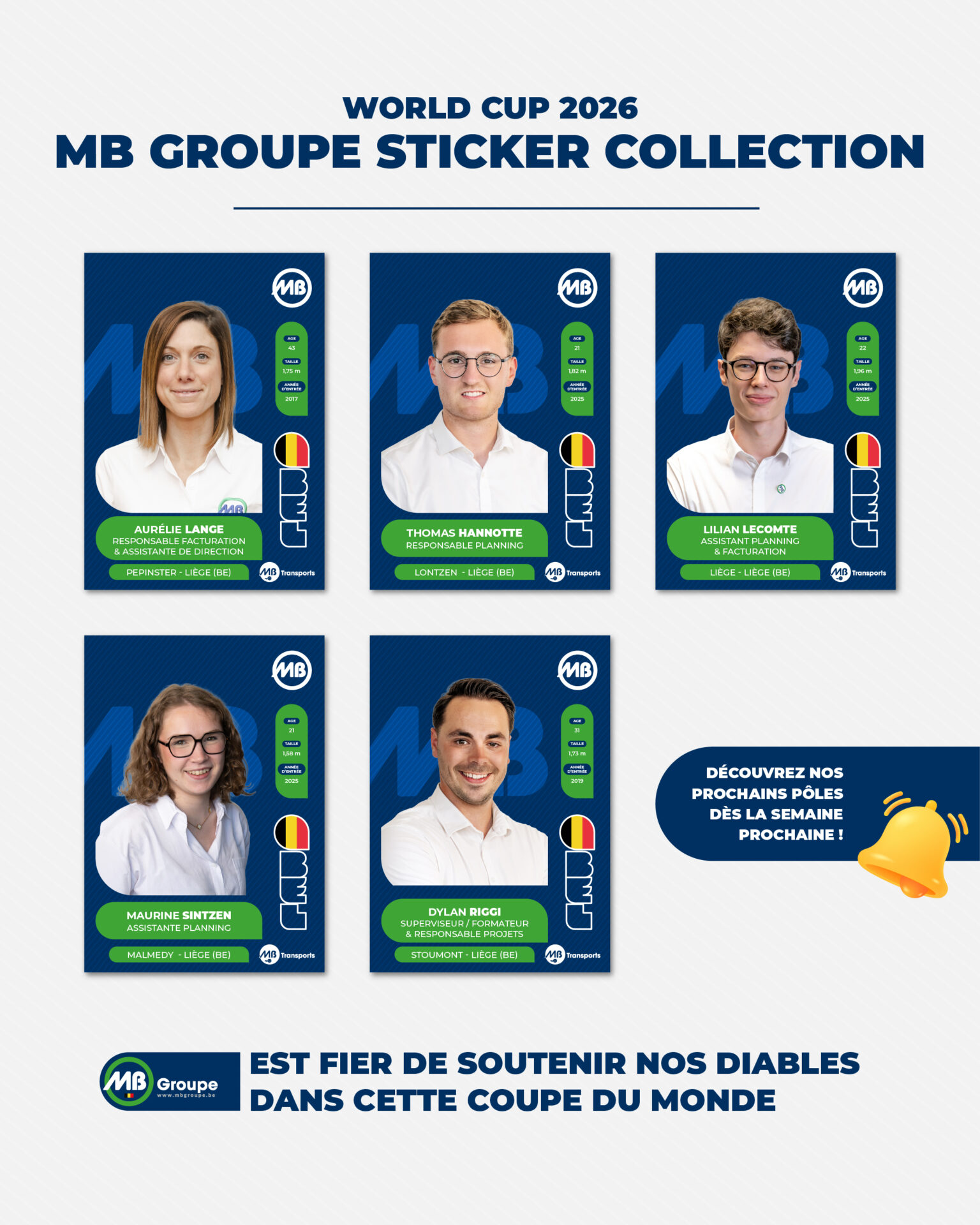 Collaborateurs MB Transports