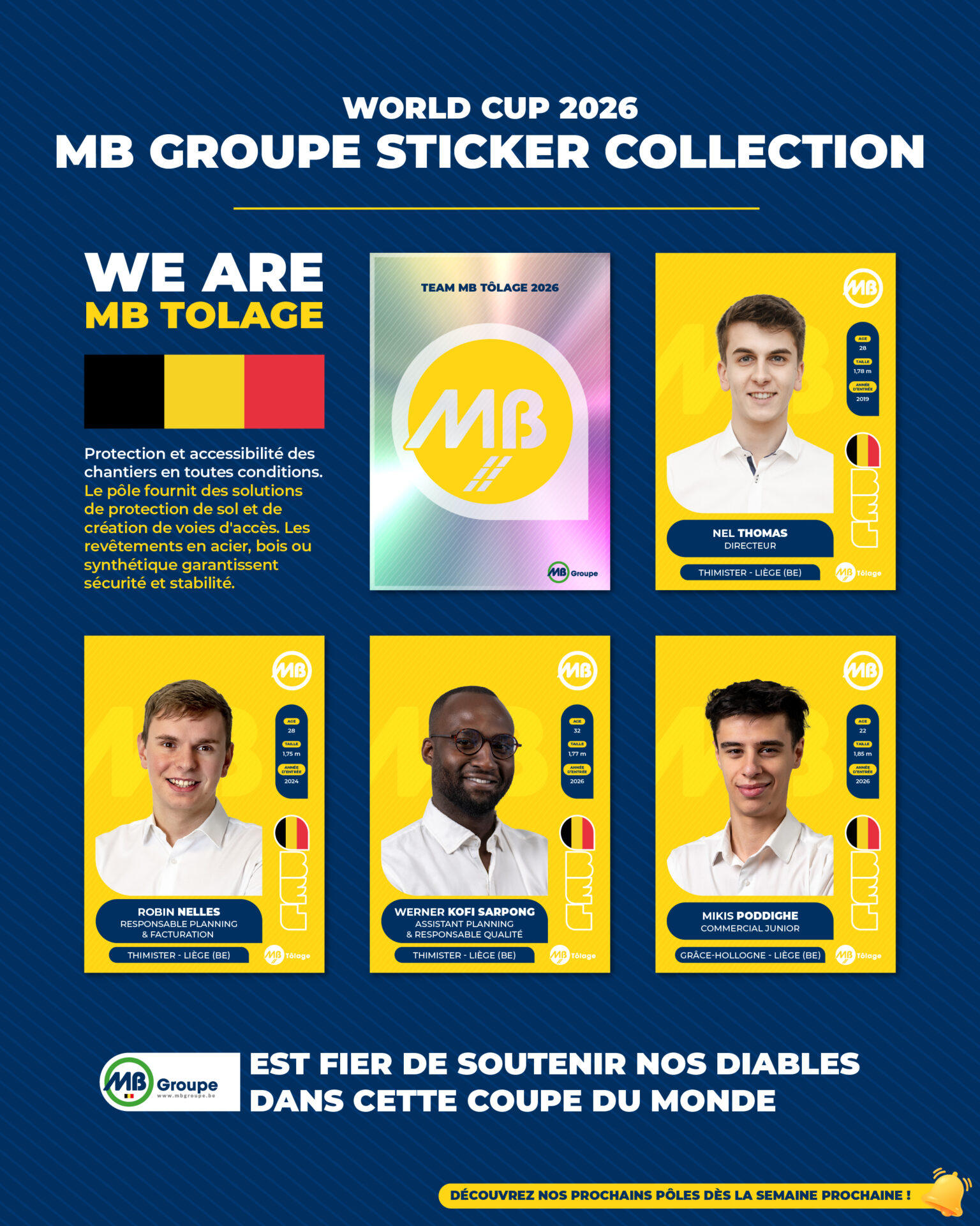 Collaborateurs MB Tôlage