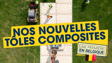 Première belge pour MB Tôlage : plaques composites interconnectables SignaRoad