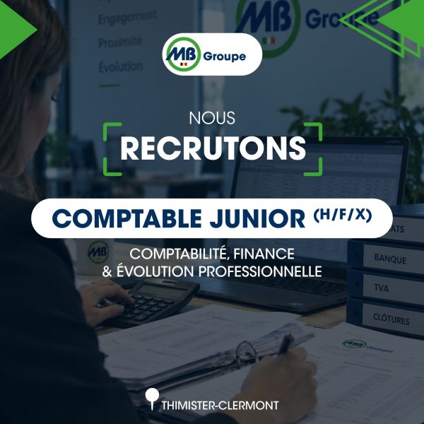 MB Groupe recrute un comptable junior (H/F/X)