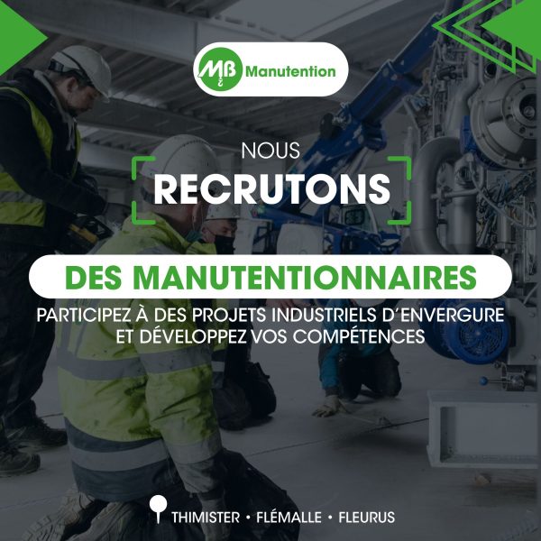 Offre job pour des manutentionnaires chez MB Groupe